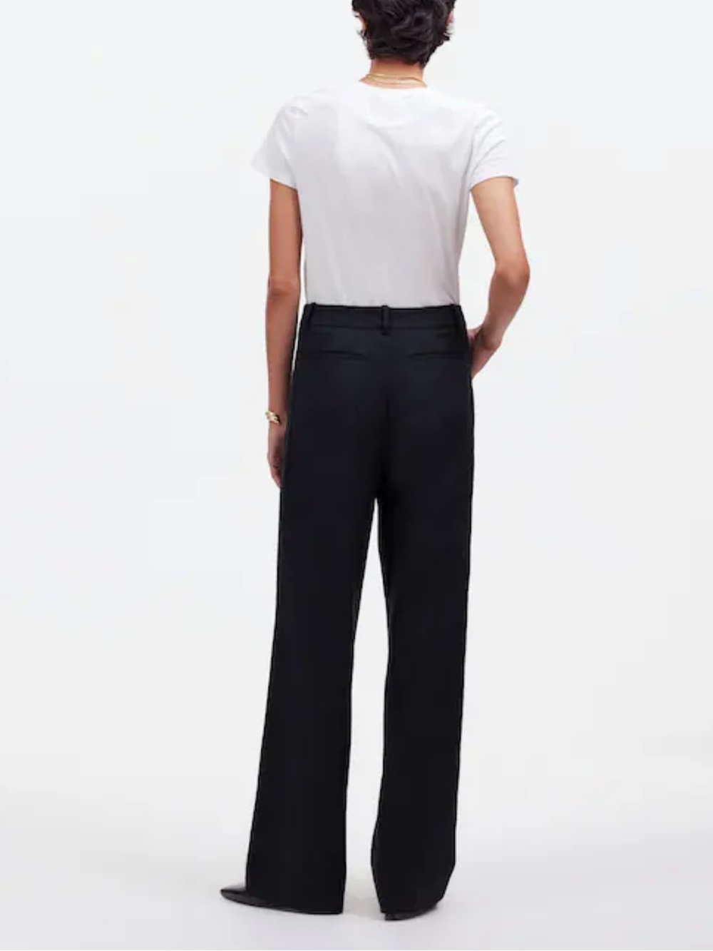 Madewell Mid-Rise Pleated Trouser Pants - Picture 3 of 13